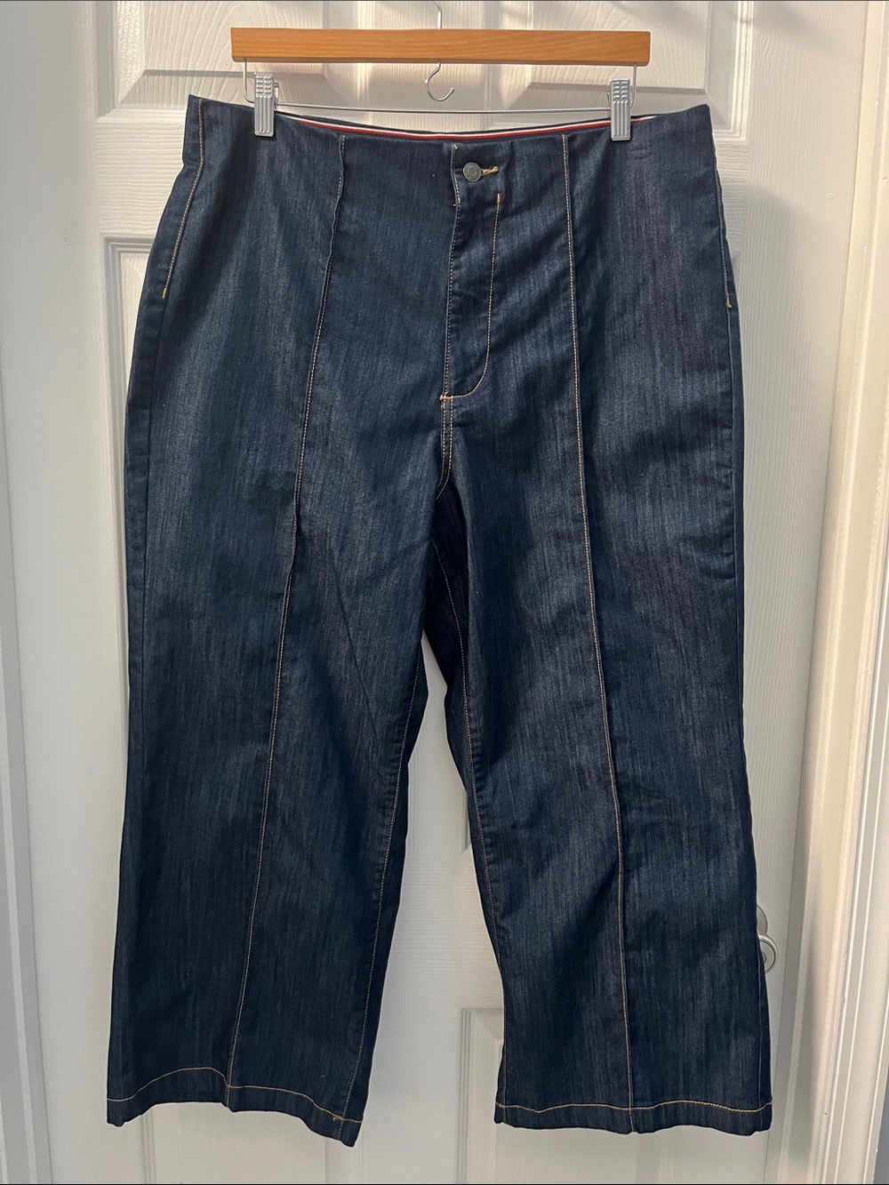 Tommy Hilfiger Dark Indigo Wide-Leg Jeans